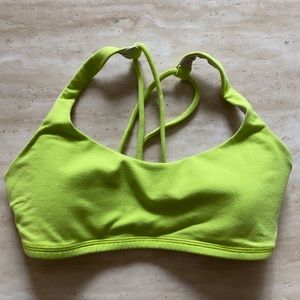 Lululemon Free to Be Bra (Neon Green)